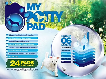 MY POTTY PAD 六層尿片 (24/ 50/ 100片裝) (小中大)
