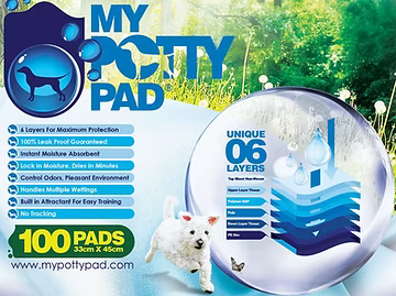 MY POTTY PAD 六層尿片 (24/ 50/ 100片裝) (小中大)