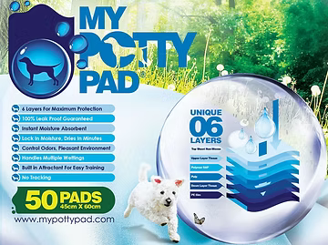 MY POTTY PAD 六層尿片 (24/ 50/ 100片裝) (小中大)