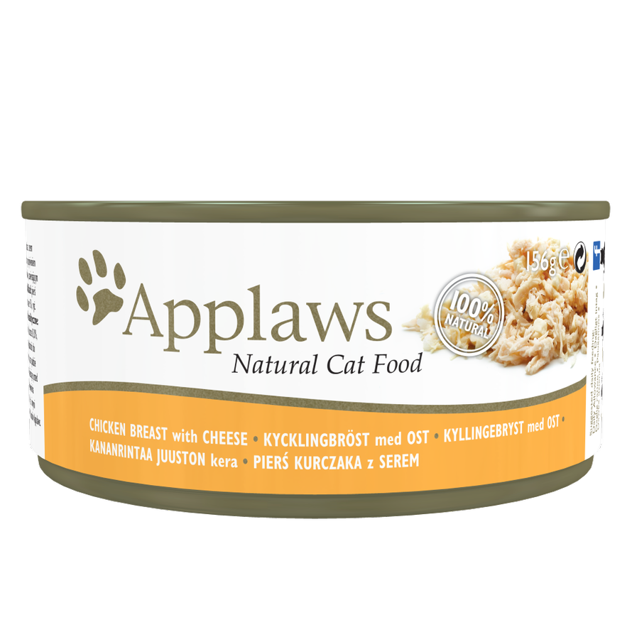 Applaws 全天然系列 肉絲湯汁配方貓罐頭 雞胸&芝士 70g/156g
