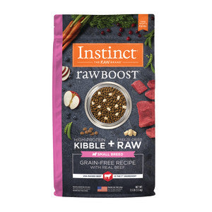 Instinct Raw Boost 本能 無穀物 牛肉 小型犬狗糧配方