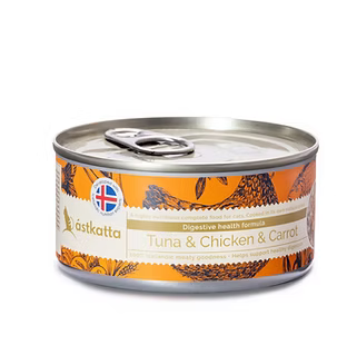 Astkatta 保健主食罐 白鰹吞拿 雞肉 胡蘿蔔 腸道護理配方(低磷) 80g